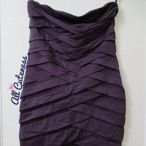 (NWOT) Niki Biki Purple Strapless Dress Size M